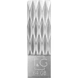 Флеш накопитель USB 64Gb T&G Metal TG103 серебристый USB 2.0 (TG103-64G)