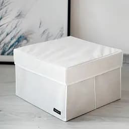 Короб  ORGANIZE  для іграшок та настільних ігор L з кришкою - 30*30*20 см (білий)