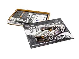 Дерев'яний 3D конструктор Muscle car GT, Puzzleоk (Puz-00639), 162 дет. (біла) - мініатюра 7