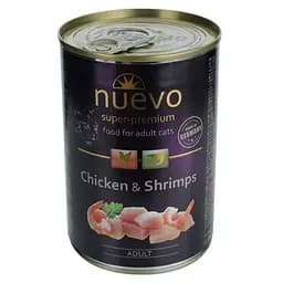 Влажный корм для кошек Nuevo Adult с курицей и креветками 400 г (95108 (418))