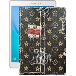 Чехол StatusCASE из экокожи для планшета Samsung Galaxy Tab A 9.7 (T550, T555) Луи-Витон-коричневый