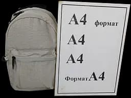 Маленький жіночий рюкзак 3L Антизлодій з RFid світло-сірий LS sum0028826 - мініатюра 4