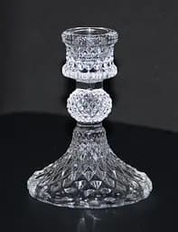 Свічник Crystal New Miracle скляний 10 см (83241011-4) - мініатюра 3