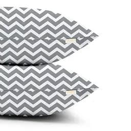 Наволочка Cosas Grey Zigzag 40х60 см (Зигзаг_серый_н_1) - мініатюра 2