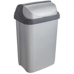 Ведро для мусора Keeeper Rolltop 10 л светло-серый (0453.1)