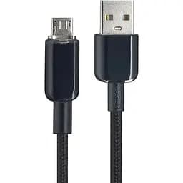 Кабель XO NB249 5A Android PVC Shiny Colorful Micro Data Cable Черный