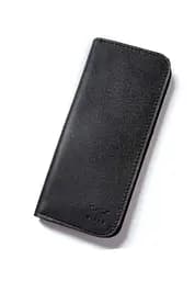 Кожаный портмоне Middle черный