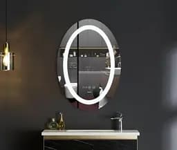 Дзеркало Mixxus Plain MV02-50x70 (годинник, LED-підсвічування, антизапотівання) (MI6010) - мініатюра 3