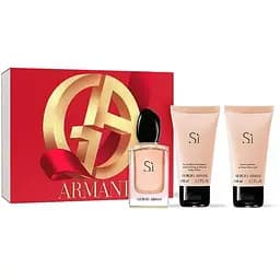 Набір Giorgio Armani Si 50 мл парфумована вода, 50 мл гель для душу, 50 мл лосьон для тіла
