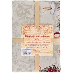 Скатертина новорічна Lefard Home Textile Kris lurex гобеленова 240х140 см (732-310) - мініатюра 4
