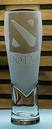 Пивний келих крафтовий 440 мл Dota 2  Дота 2 з гравіюванням скляний кухоль сувенір для геймера