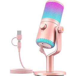 Мікрофон Maono DM30 RGB Pink [119502]