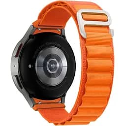 Ремінець для Samsung Galaxy Watch 4 44mm - помаранчевий Watchbands Cloth Wave ширина кріплення 20мм нейлоновий (WB024-2550472)