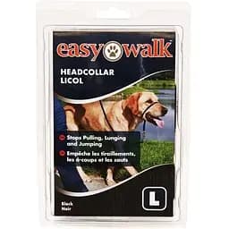 Нашийник для собак Premier легка прогулянка (Easy Walk) тренувальний Чорний великий