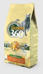 Сухий корм Gusto 360 для котів з яловичиною, куркою та овочами 1,5 кг