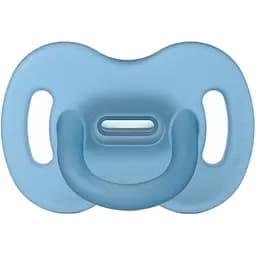 Пустышка силиконовая Suavinex, физиологическая, 0-6 мес., голубой (307262)