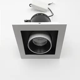 Вбудований світильник Skarlat RGL7117-1 1x12W WH+BK 3000K - мініатюра 3