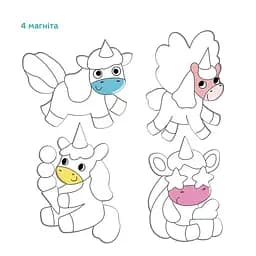 Магнітний набір для творчості Єдинороги Dodo 200297 Різнокольоровий shop (4823115913081) - мініатюра 4