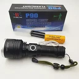 Ліхтар X-Balog BL-531-P90 1×26650 8800 мА·год USB / microUSB / 3хААА R3 функція павербанк - мініатюра 6