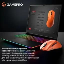 Комп'ютерна мишка GamePro Genesis Avenger Wireless/Bluetooth/USB Orange (GM096O) - мініатюра 7