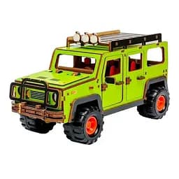 Дерев'яний 3D конструктор Позашляховик PuzzleOk Puz-00951 123 деталі - мініатюра 6