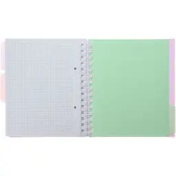 Зошит на пружині Buromax Pastel В5 (170x205) 120 аркушів 3 розділювачі бузковий (BM.24355912-26) - мініатюра 3