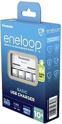 Зарядний пристрій Panasonic K-KJ61MCD40USB Basic USB Charger + Eneloop NI-MH AA 2000 MAh 4 шт. - мініатюра 5