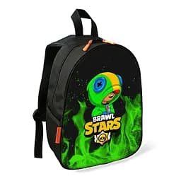 Рюкзак Brawl Stars Леон дитячий шкільний/міський 34х27х13 см для хлопчика (02381)