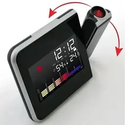 Годинник електронний Сolor Screen Calendar 8190 настільний цифровий метеостанція кімнатна - мініатюра 7