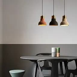 Підвіс Terrazzo Toco із чорним бетонним плафоном в стилі Ар-деко Line.F MJ 167/1 BK