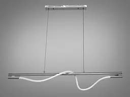 Сучасна підвісна світлодіодна люстра шланг, 15Вт, срібна люстра