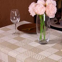 Скатертина MirSon №301 Jacquard olive 280x200 см жакард - мініатюра 3