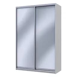 Шафа купе Doros Сіті Лайт Сірий світлий 2 Дзеркала 150х60х225 (45689762)