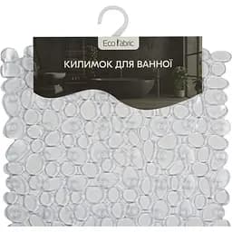 Килимок для ванної Eco Fabric Галька 68х34 см прозоро-білий (6834-001) - мініатюра 5