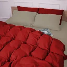 Наволочка MirSon Фланель Cappuchino-Red 70х70 см (2200009659058) - мініатюра 6