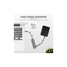 Концентратор Halyx 4-Port USB-A 3.2 Grey Trust (24947_TRUST) - мініатюра 10
