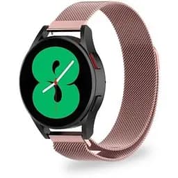 Металевий ремінець Watchbands Milanese Loop Samsung Galaxy Watch 4 44mm - рожевий ширина кріплення 20мм (WB00S4MMILANESE1444)