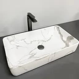 Умивальник VBI Triest marble накладний VBI-012711, Мармур - мініатюра 3