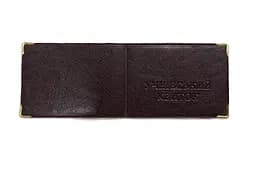 Обложка кожзам на ученический билет 22800, тиснение Тёмно-коричневый