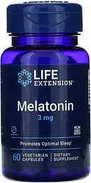 Натуральна добавка Life Extension Melatonin 3 mg, 60 вегакапсул