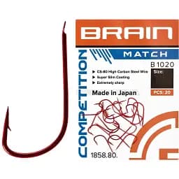 Гачок Brain Match B1020 #12 (20 шт/уп) ц:red