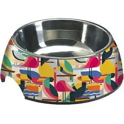 Миска для собак и кошек Croci Milamine Toucan резиновая основа 0.21 л 24 см 