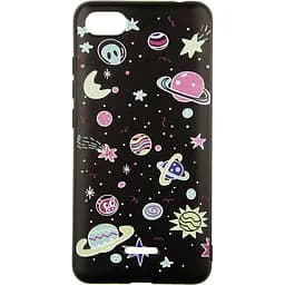 Чохол-накладка Toto Cartoon Soft Silicone TPU Case Xiaomi Redmi 6A Space Planets Black