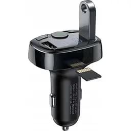 FM-трансмітер Baseus FM Launcher S-09 Standart Edition 2.4A 2хUSB-A Black (CCMT000001) [96092] - мініатюра 4