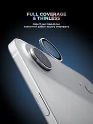 Захисне скло для камери Apple iPhone 17 Air, Supreme BI, прозорий колір, з рамкою, глянцеве скло для захисту лінз, протиударне, прозоре, з клейовим шаром по контуру, не впливає на якість фото, ArmorStandart (ARM86452) - мініатюра 2