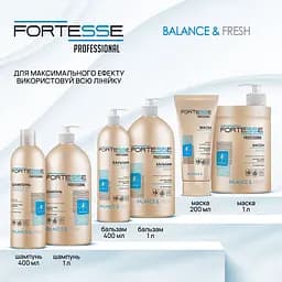 Бальзам Fortesse Professional Balance & Fresh для всіх типів волосся з дозатором 1000 мл - мініатюра 6
