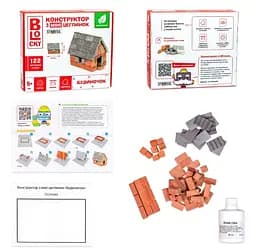 Строительный набор для творчества из мини-кирпичиков Домик, 31023