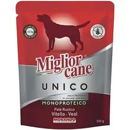Вологий корм для собак Morando Migliorcane Unico паштет з телятини 300 г