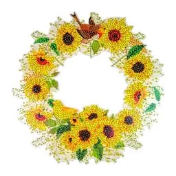 Алмазна мозаїка "Віночок із соняшників" HHE26387, 30х30 см