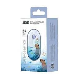 Комп'ютерна миша 2E MF300 CAPYBARA:SWIM Silent WL BT синій teh0014065 - мініатюра 6